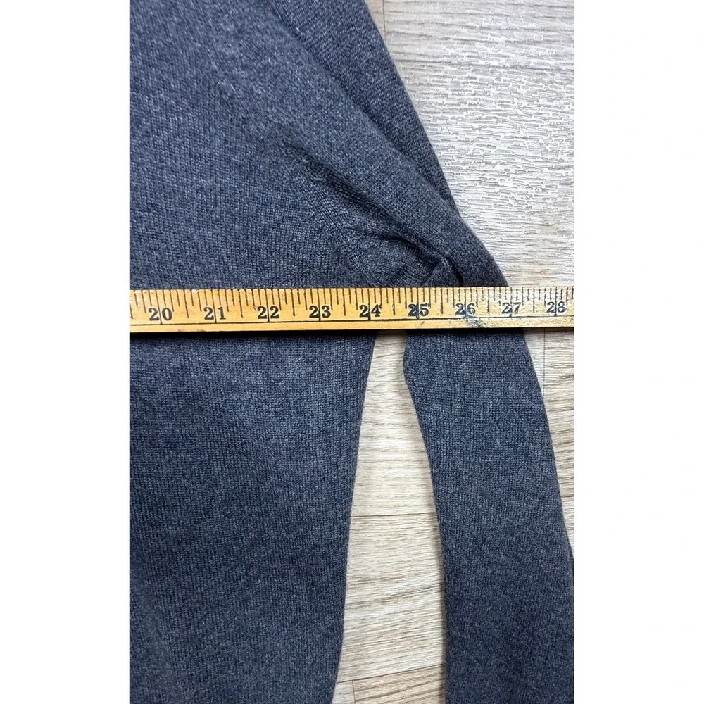 Jos. A. Bank 100% Cashmere Gray Quarter Zip Sweater Men's Large  Mock Neck